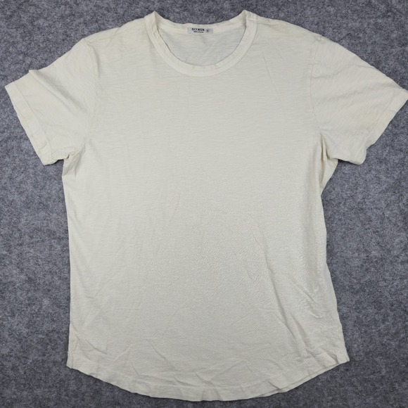 Buck Mason Other - Buck Mason T-Shirt Men's M Pale Sand Curved Hem Short Sleeve Minimal Modern Flaw